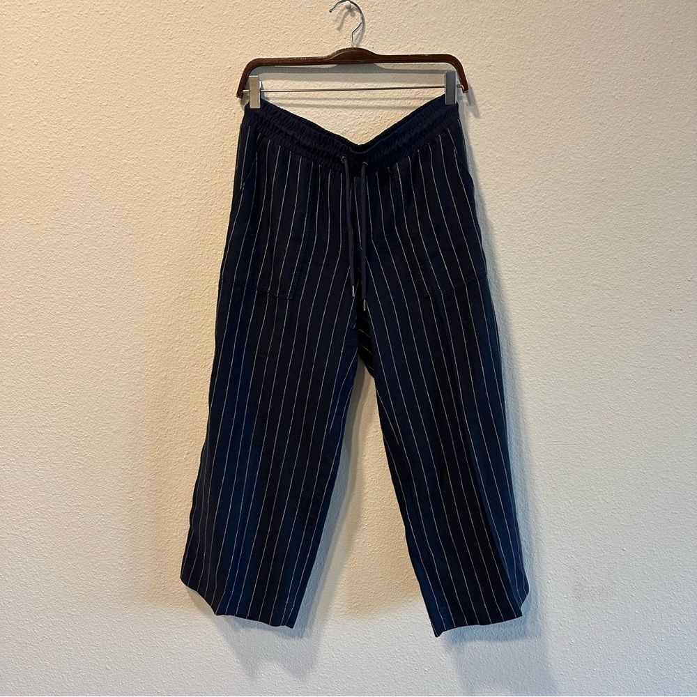 Athleta Stripe Bali Linen Crop Pant 164
